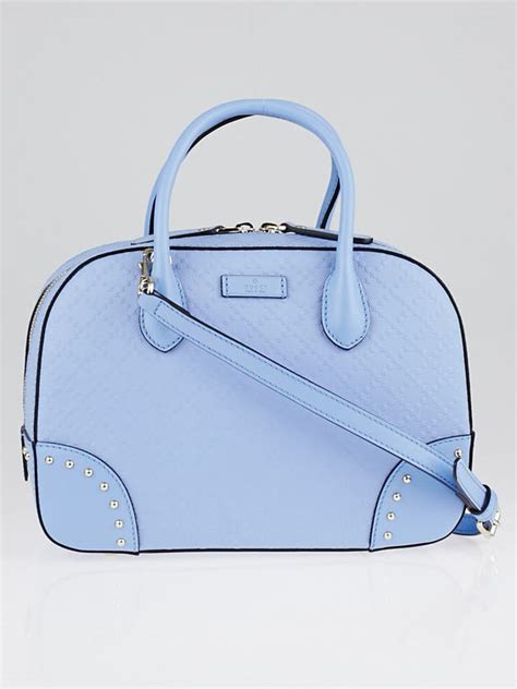 gucci blue diamante textured leather top handle bag|Gucci leather handbags.